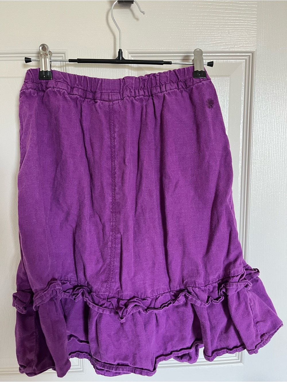 Athleta Violet Ruffled Drawstring Mini Skirt - Picture 2 of 2